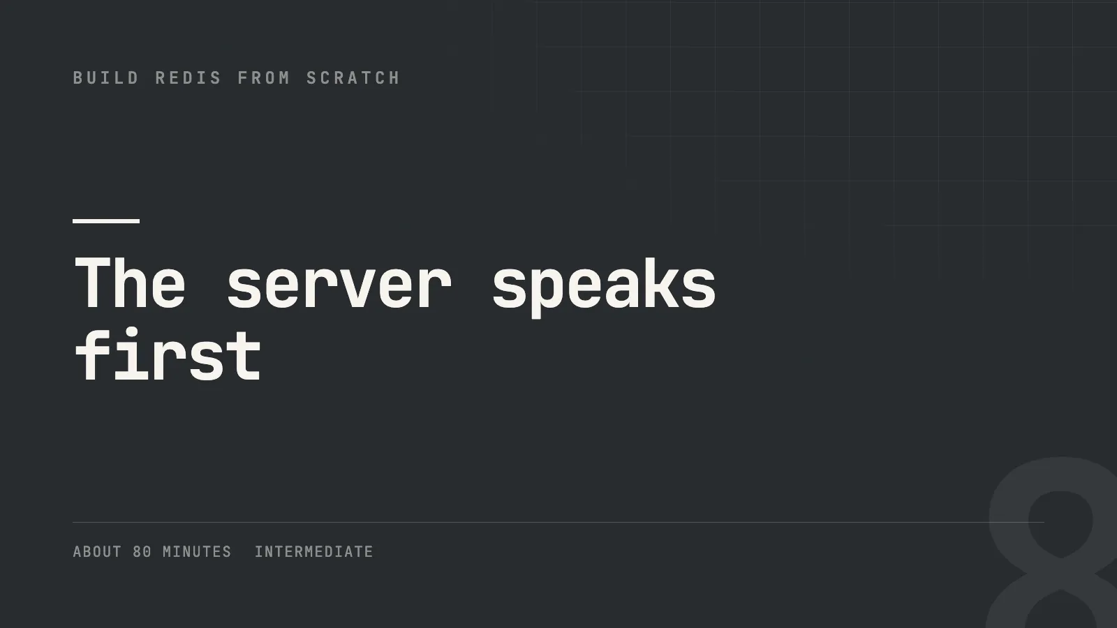 The server speaks first