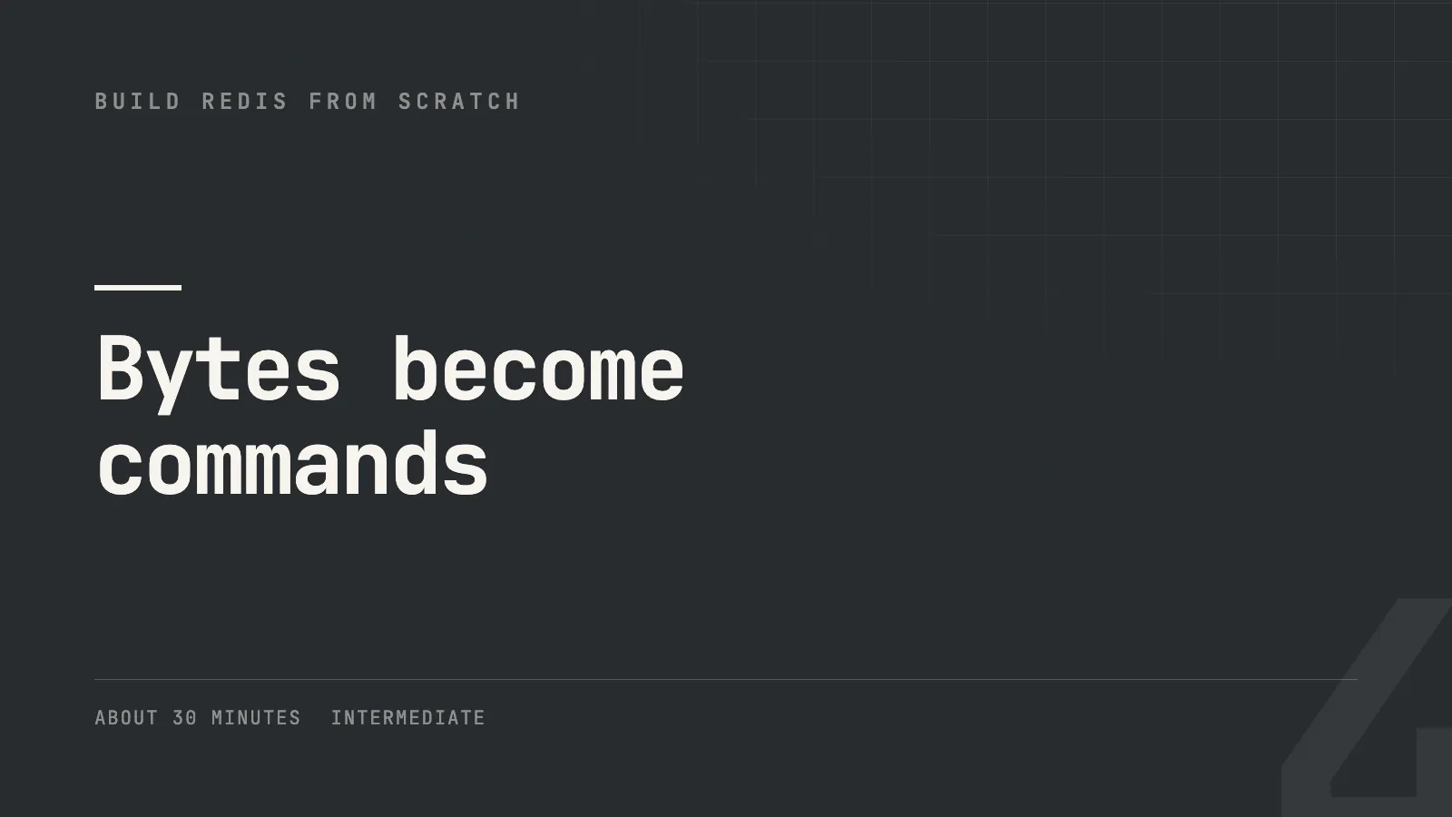 Bytes become commands
