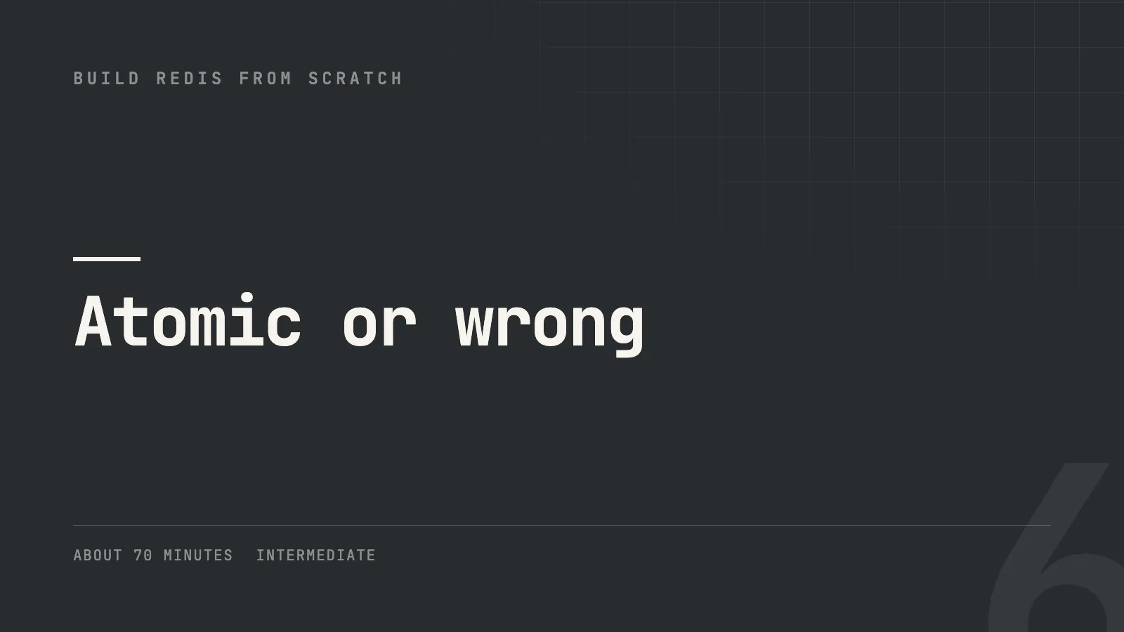 Atomic or wrong
